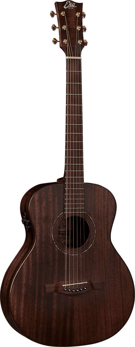 Eko Guitare Travel electro acajou massif/acajou massif + gigbag