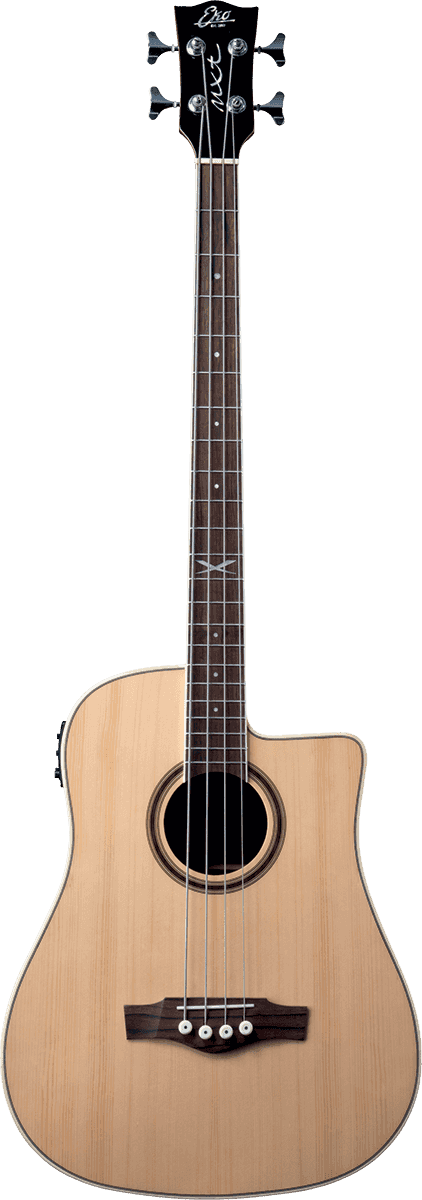 Eko Guitare Dreadnought basse cutaway electro Natural