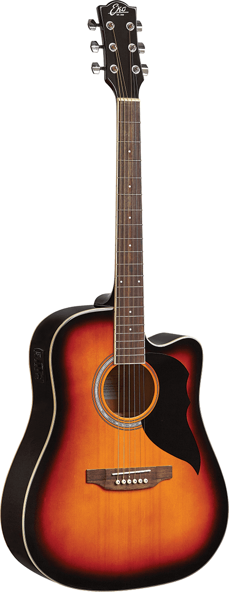 Eko Guitare électro Ranger Cutaway EQ Brown Sunburst