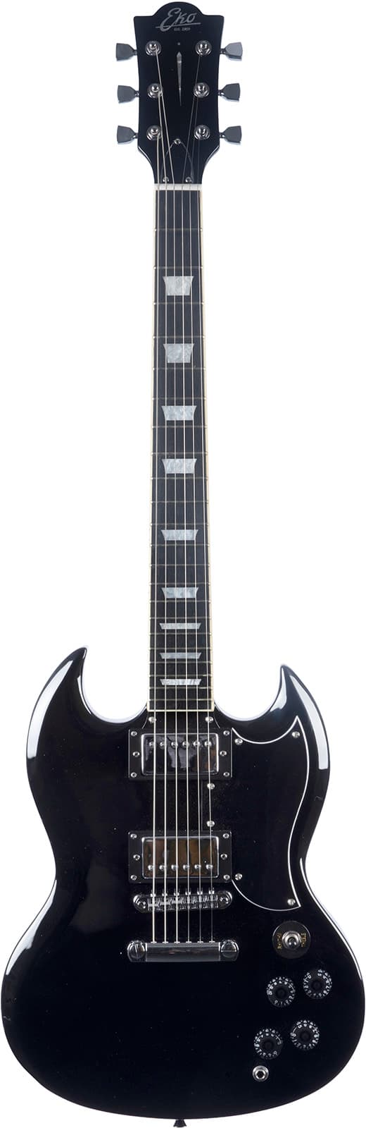 Eko Guitare Electrique DV 300 type SG Black