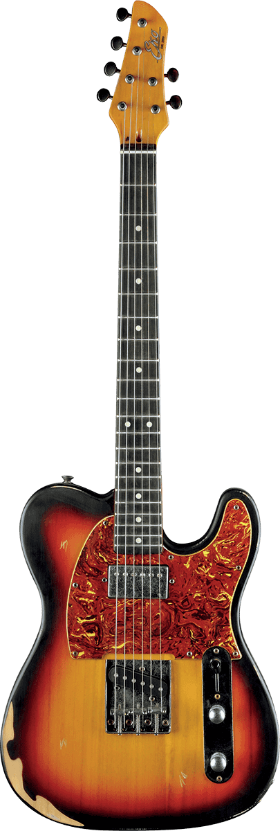 Eko Guitare Electrique Type Tele Tero Relic Sunburst