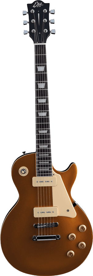 Eko Guitare Electrique Type LP Aged Gold Sparkle P-90