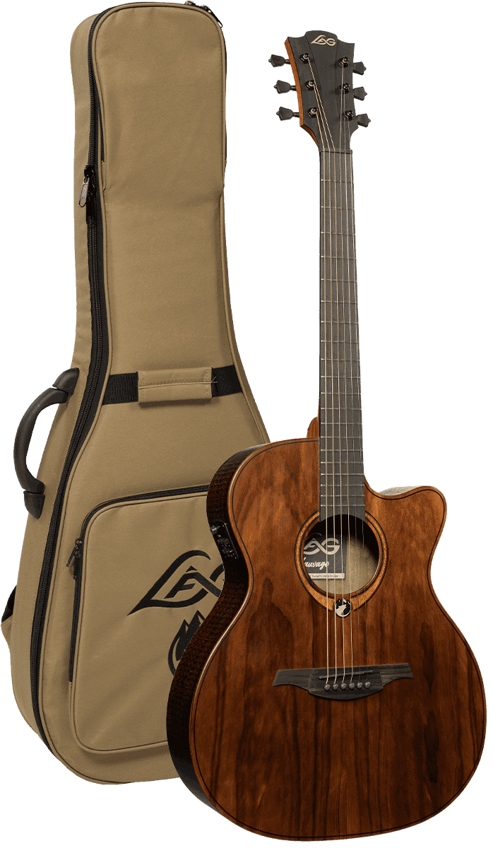 Lâg Guitare acoustique Sauvage Auditorium Pan Coupé Électro
