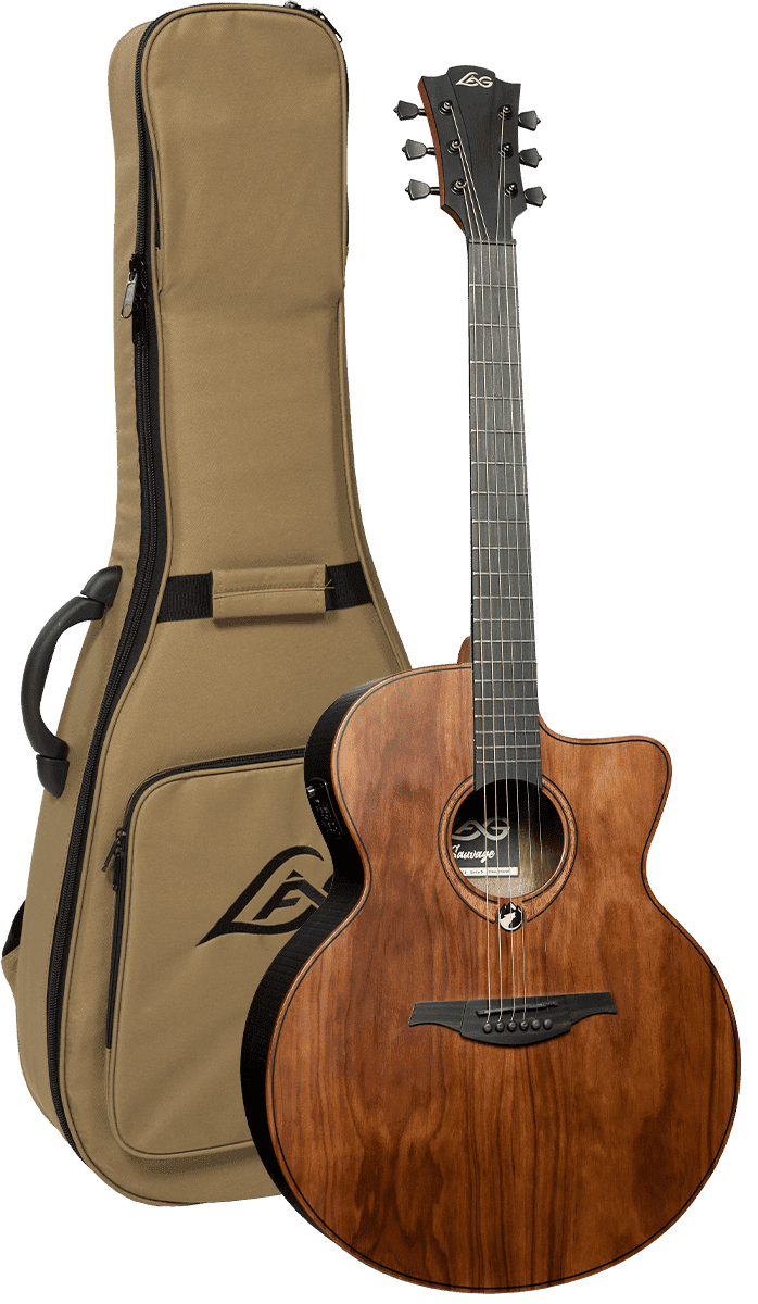 Lâg Guitare acoustique Sauvage Jumbo Électro