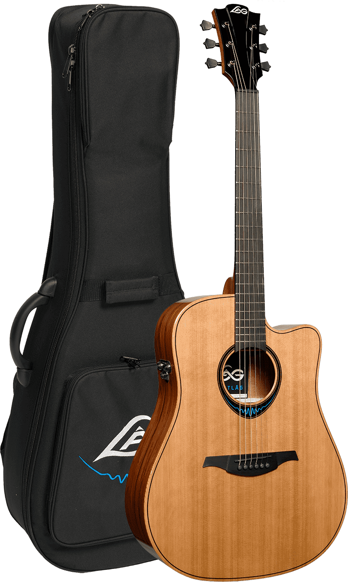 Lâg Guitare acoustique BlueWave 2 Dreadnought Pan Coupé Électro