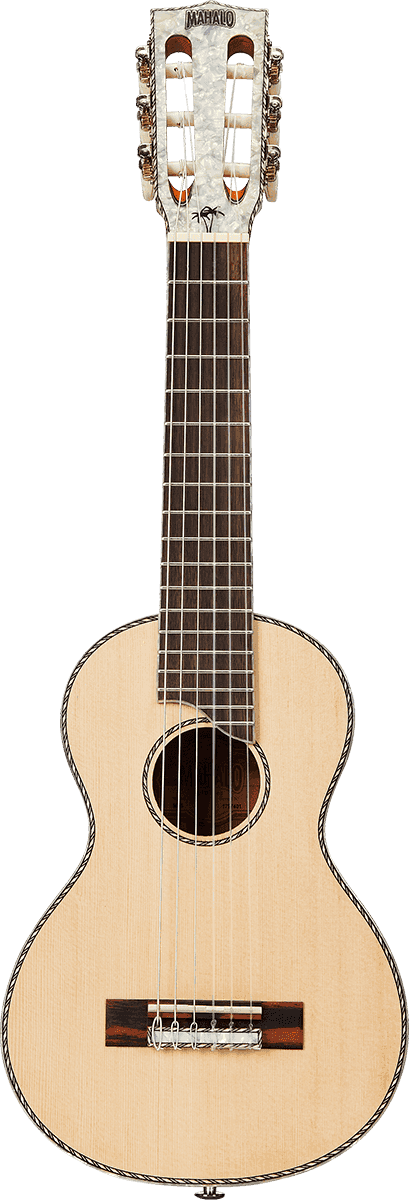 Mahalo Guitalele naturel tête perlée + housse
