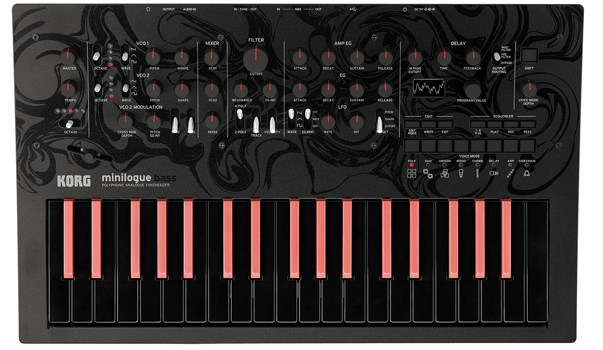 Korg Synthétiseur analogique minilogue bass