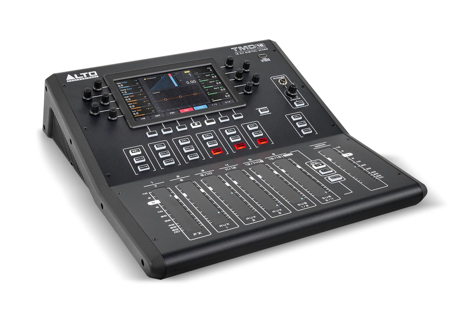 Alto Professional Console numérique 16 canaux, BT & USB