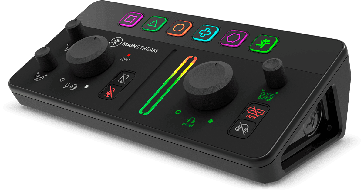 Mackie Interface de streaming avec touches de commande