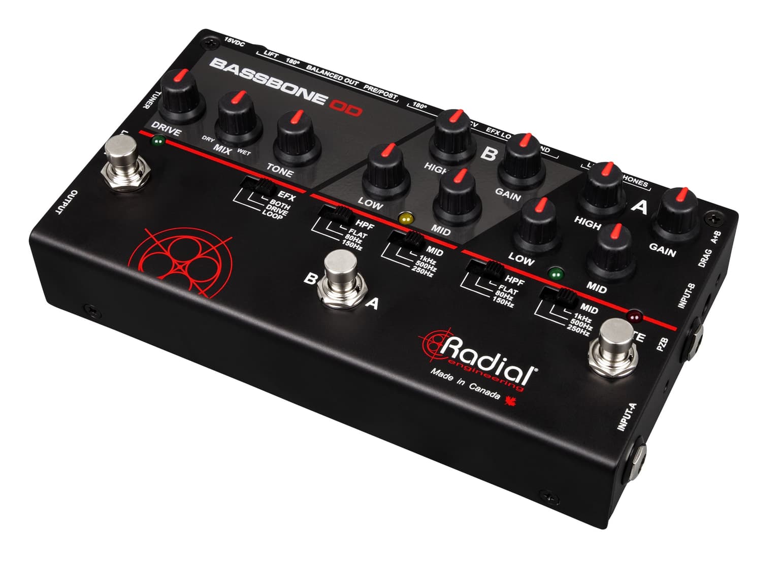 Radial Engeneering Préampli basse 2 canaux avec overdrive