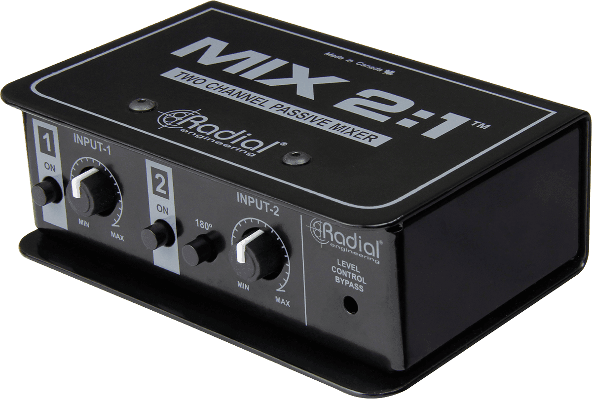 Radial Engineering Mélangeur sommateur 2 canaux Mix 2:1