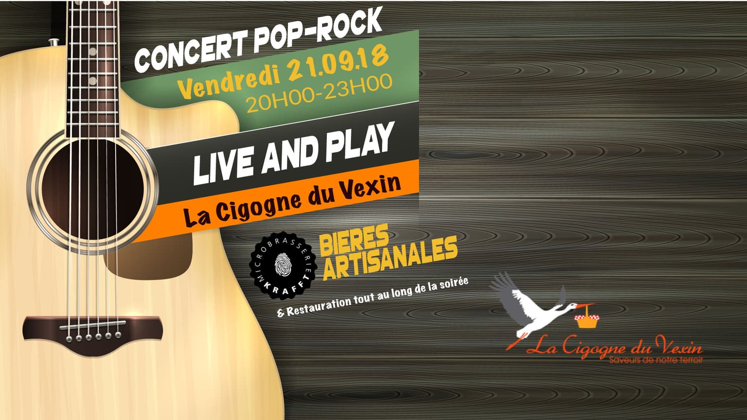 Concert Live & Play à la Cigogne du Vexin