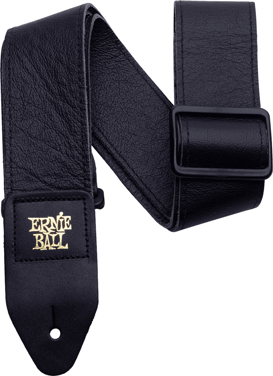 Ernie Ball Sangle cuir italien noir