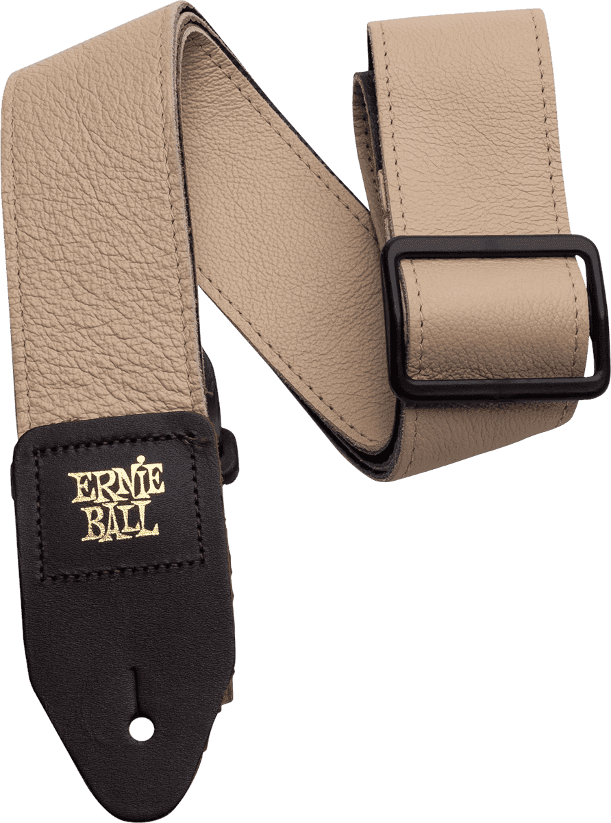 Ernie Ball Sangle cuir italien beige