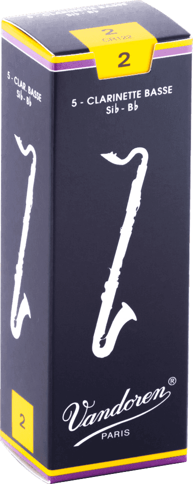 Vandoren Anches clarinette basse Traditionnelles force 2