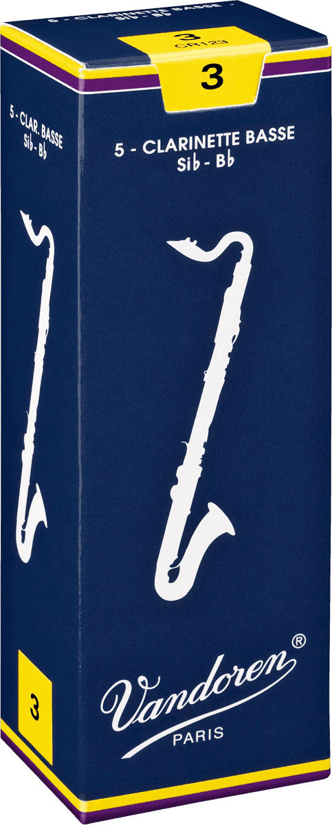 Vandoren Anches clarinette basse Traditionnelles force 3