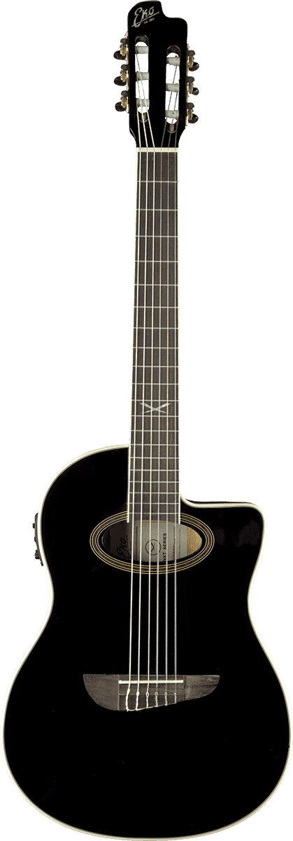 Eko Guitare Nylon cutaway electro See Through Black