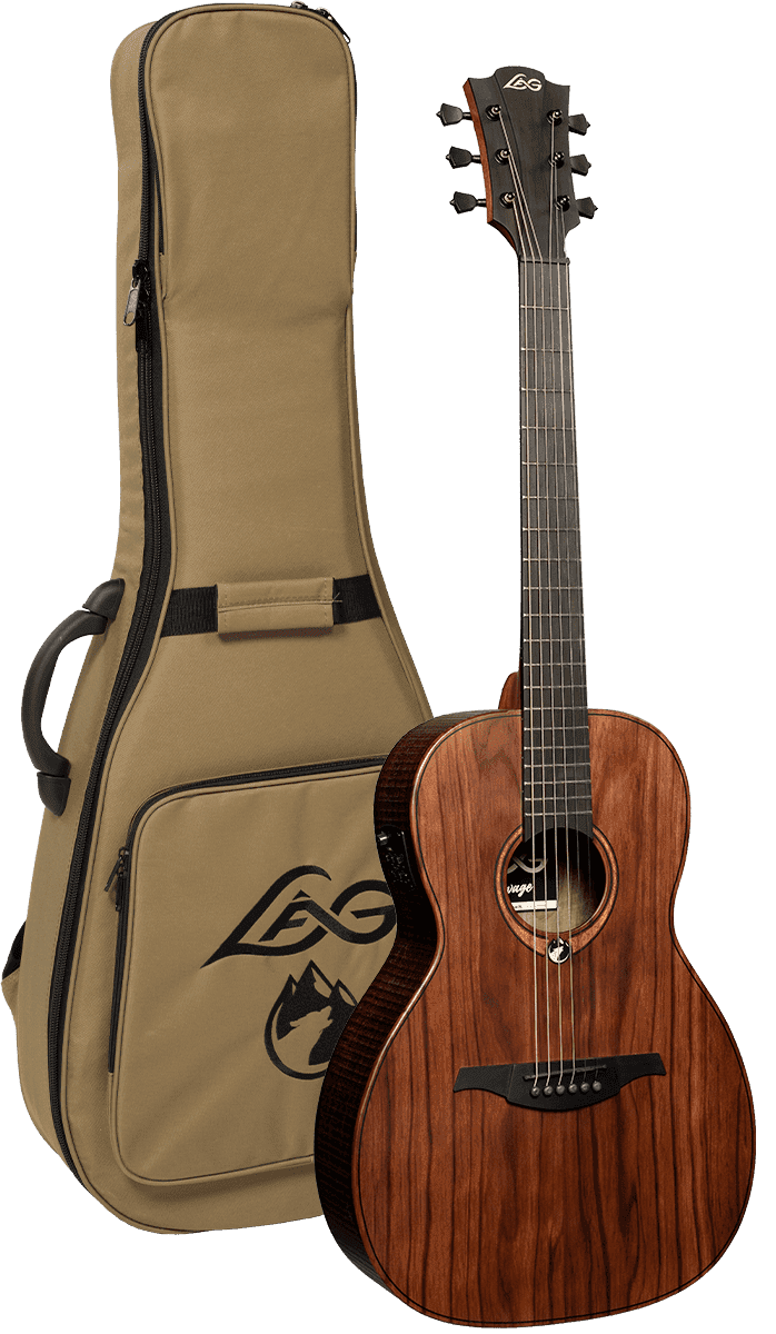 Lâg Guitare acoustique Sauvage Parlor Électro