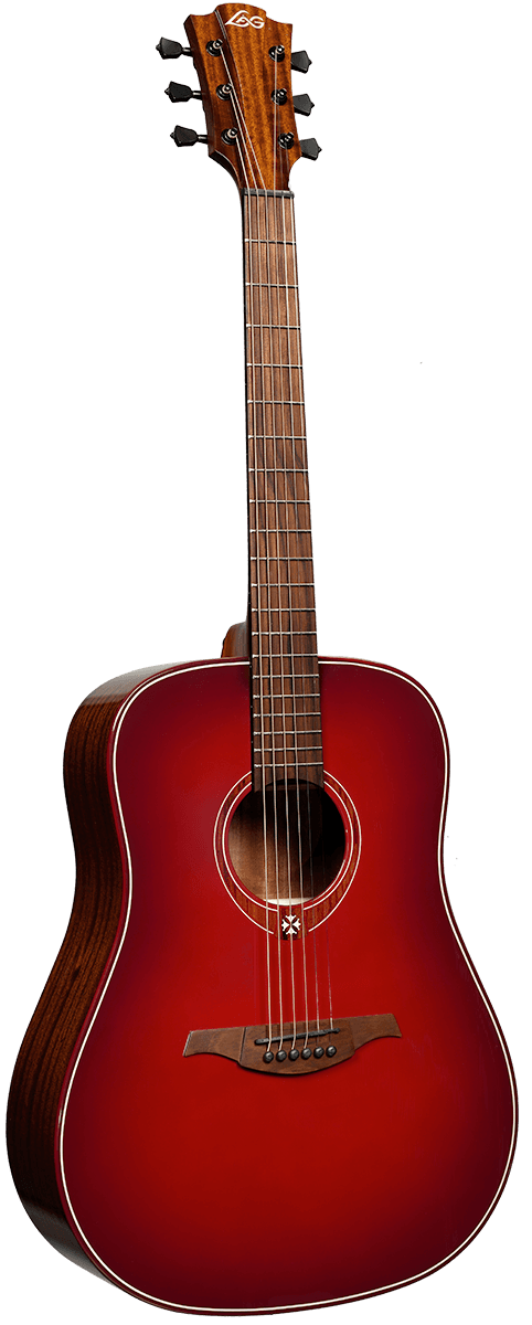 Lâg Tramontane Dreadnought Special Edition red burst