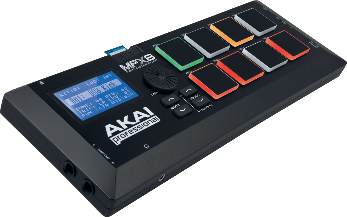 Akai Professional Lecteur de samples sur carte SD 8 pads
