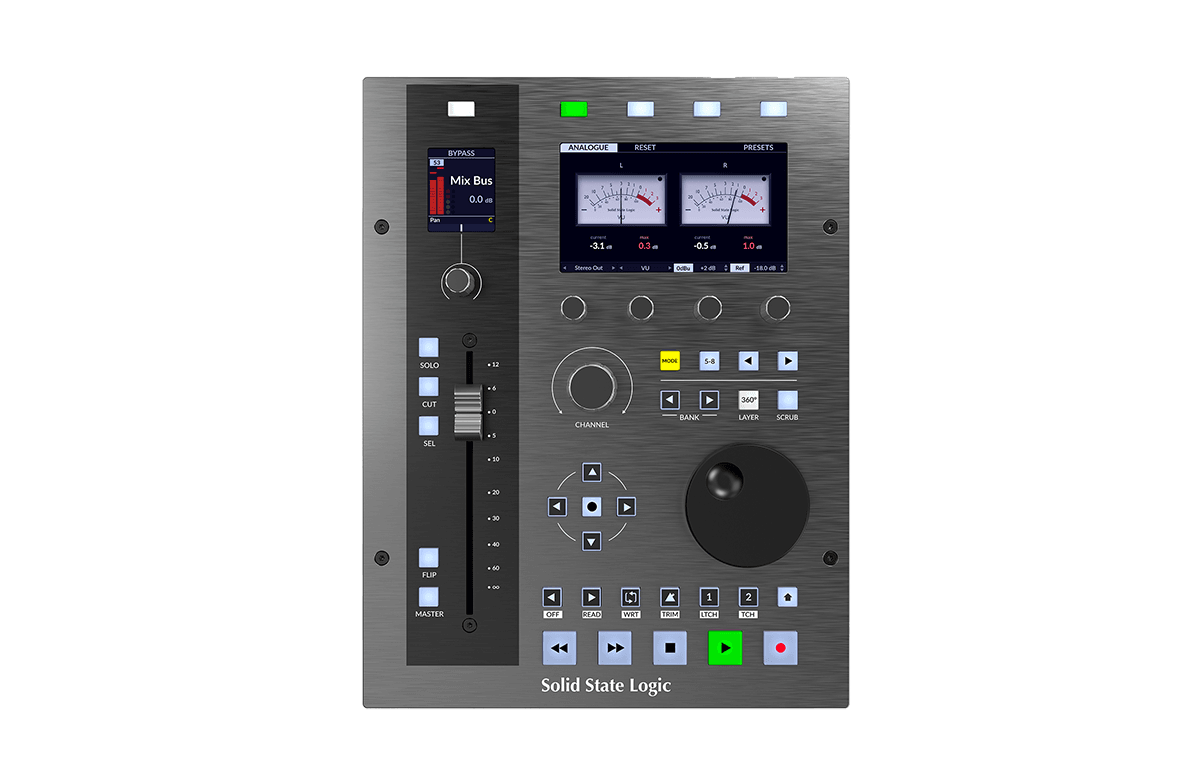 SSL Contrôleur DAW 1 fader, écran LCD, 4 encodeurs