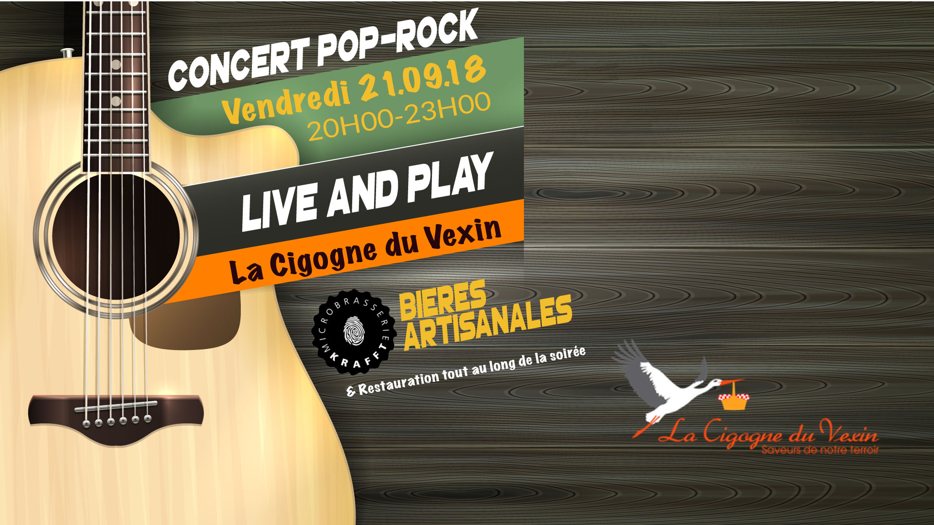 Concert Live & Play à la Cigogne du Vexin